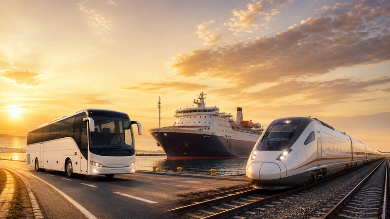 Bus, kapal, dan kereta — segmen industri yang dilayani